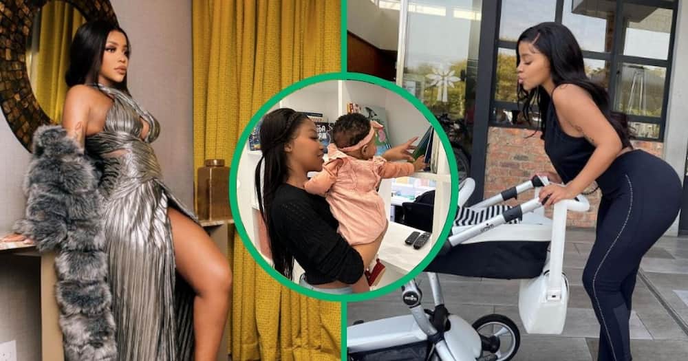 Faith Nketsi shares daughter Sky's face for the first time