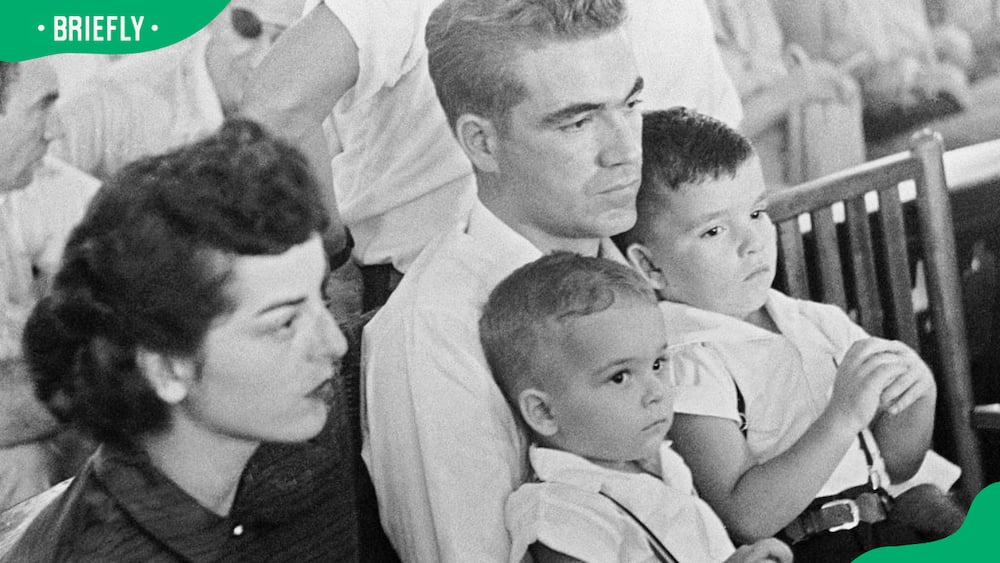 A young Roy Bryant Jr with family.