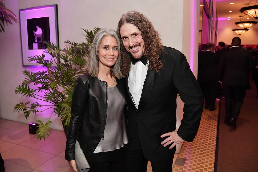 Weird Al with his wife Suzanne during the 61st Annual Grammy Awards at Staples Center in February 2019 in Los Angeles