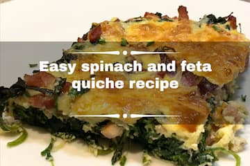 Easy spinach and feta quiche recipe: how to prevent crust from becoming ...