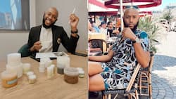 Mohale Motaung confirms skincare product drop, has fans excited to know his beauty and beard-growing secrets