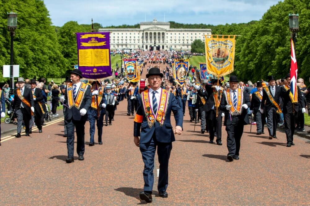Orange Order marches mark the victory of the Protestant king William III over the Catholic James II of England and Ireland in 1690