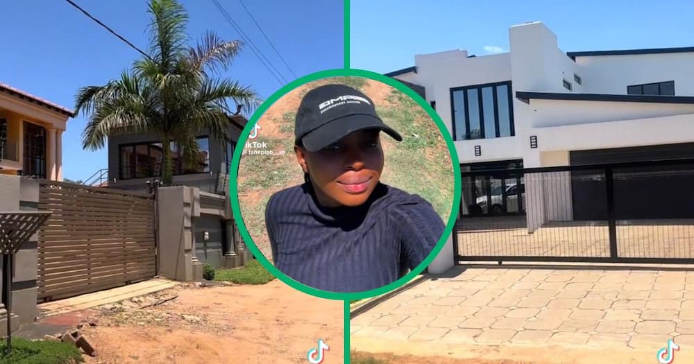 Woman showed the houses in Thohoyandou