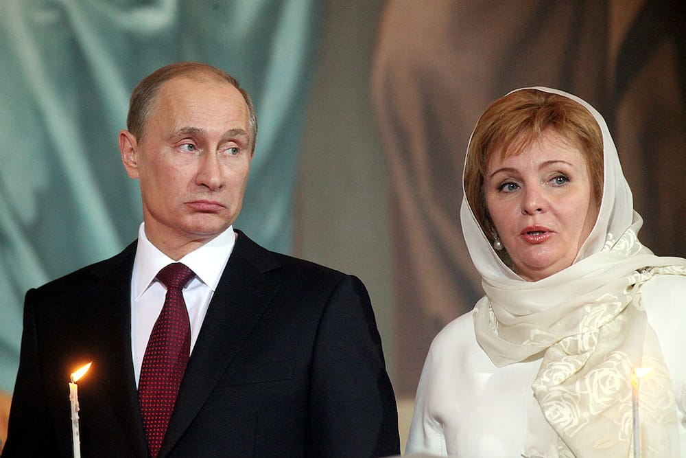 Vladimir Putin and Lyudmila Aleksandrovna Ocheretnaya.
Source: Sasha Mordovets/Getty Images.