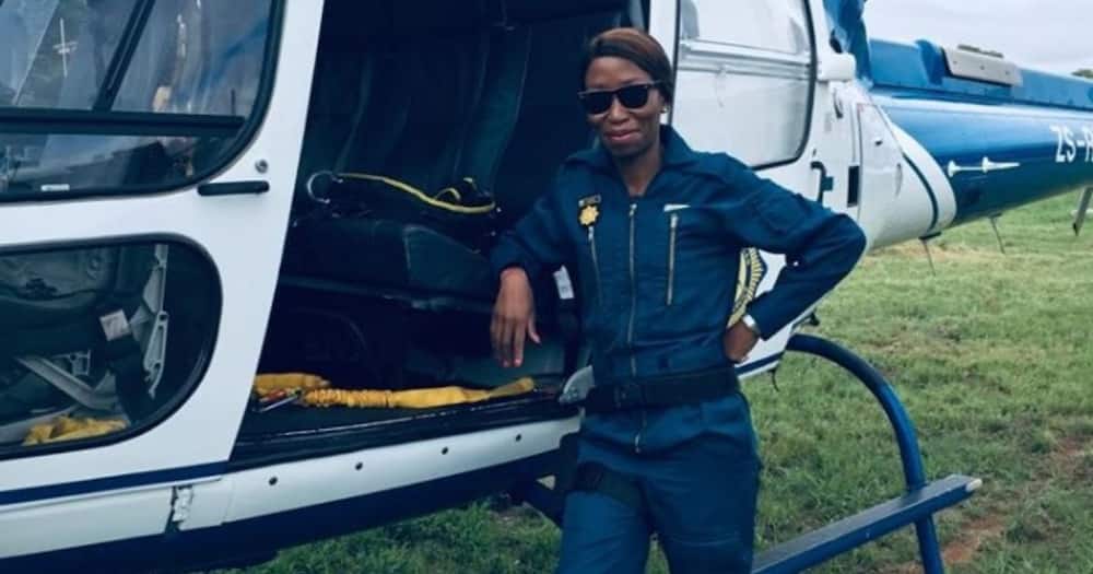 Meet Tebogo Modisagae, a female SAPS Air Wing Law Enforcement Officer