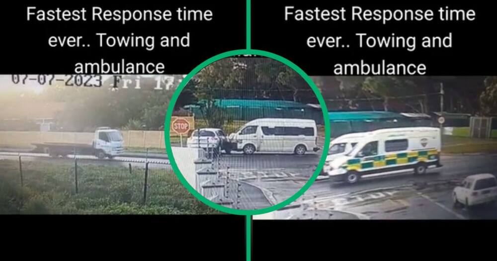 A TikTok video show a Quantum Toyota crashing into a car and emergency services arriving