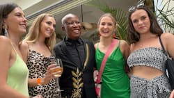 Julius Malema shares snap of him with 4 young ladies, people of Mzansi have a lot to say about the saucy pic