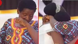 Bride hugs, cries with woman who breastfed her after mum died during childbirth