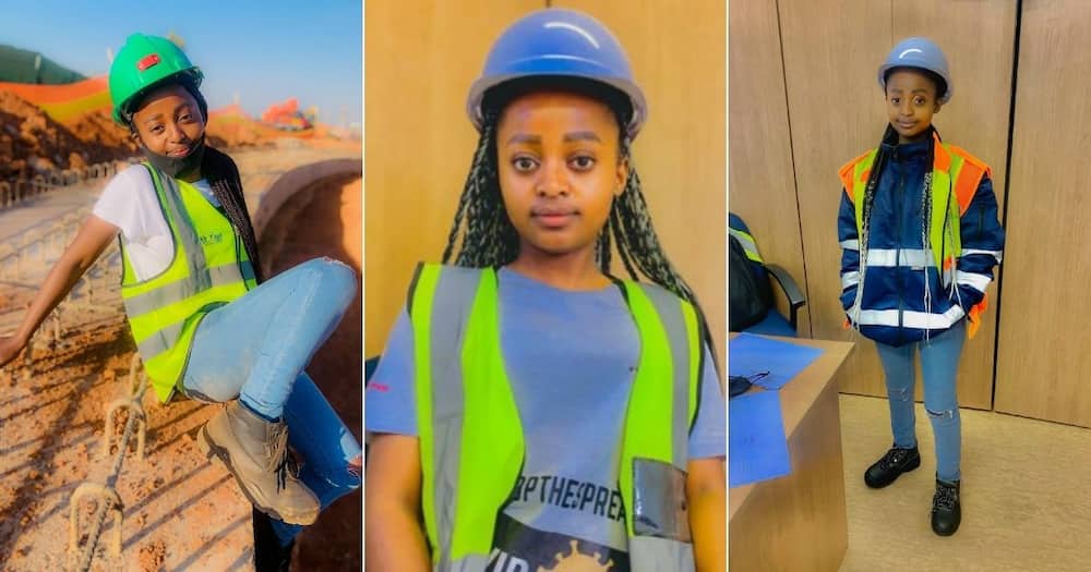 SA woman, builder, construction