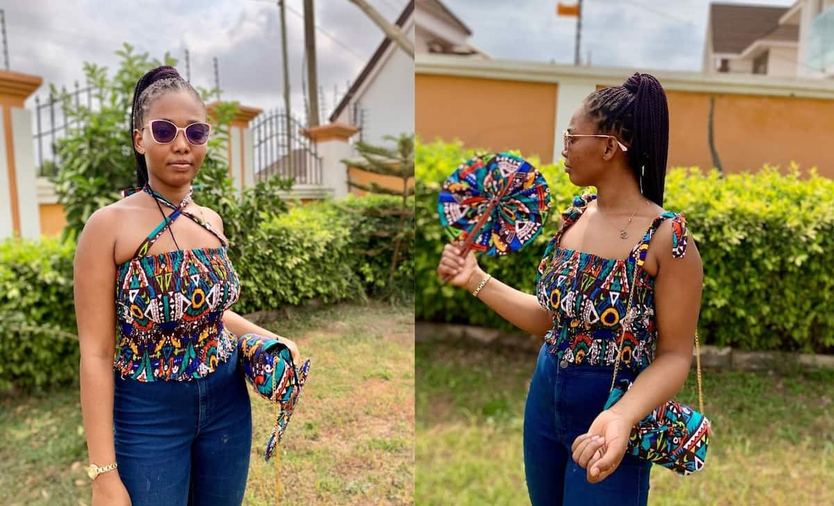 Ankara tops with store jeans