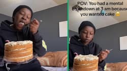 South African lady eats whole Woolies cake after having mental breakdown: Mzansi agrees, cake is therapeutic