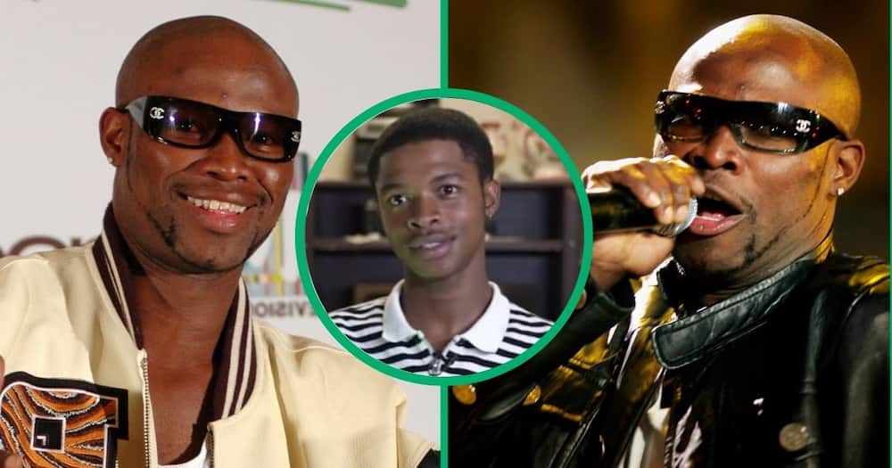 Mandoza's son Tumelo Tshabalala, speaking about his father's legacy on BET Africa.