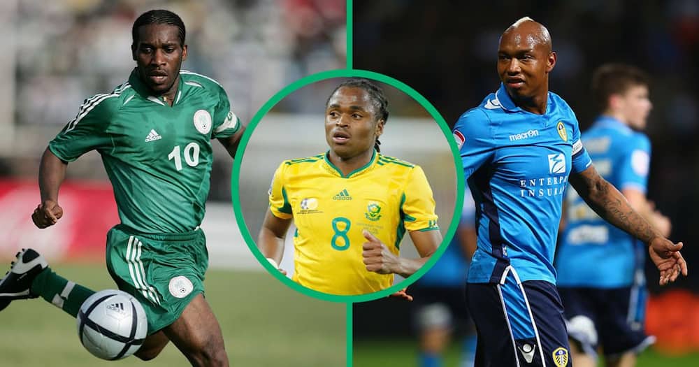 Siphiwe Tshabalala hangs out with African legends