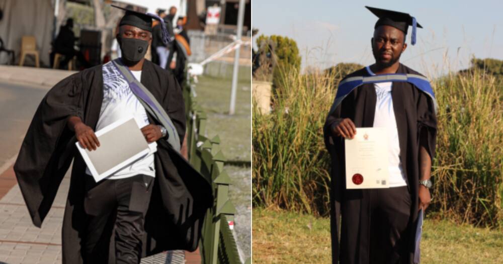 Gauteng Man Celebrate Bagging Degree, Mzansi Definitely Inspired