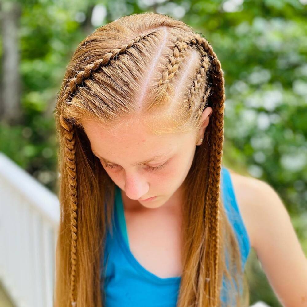 Inverted French hairstyles