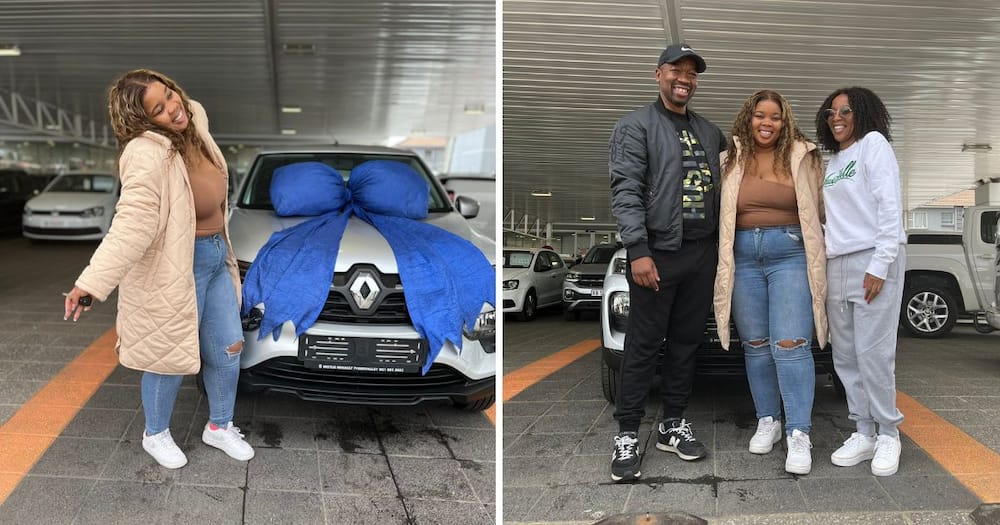 A South African woman received a car as a birthday gift