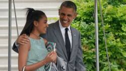 Barack Obama's daughter Sasha spotted smoking with friends while skimpily dressed in viral photos