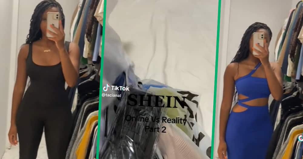SHEIN clothing haul TikTok video