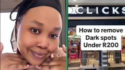 SA woman shares Clicks skincare products that target dark marks for less than R200