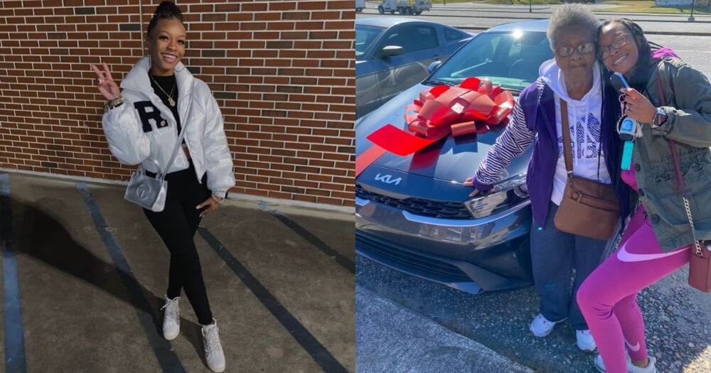 Grandmother, granddaughter, family, new car, grandmother buys car, Kia, new ride, trending post, viral news