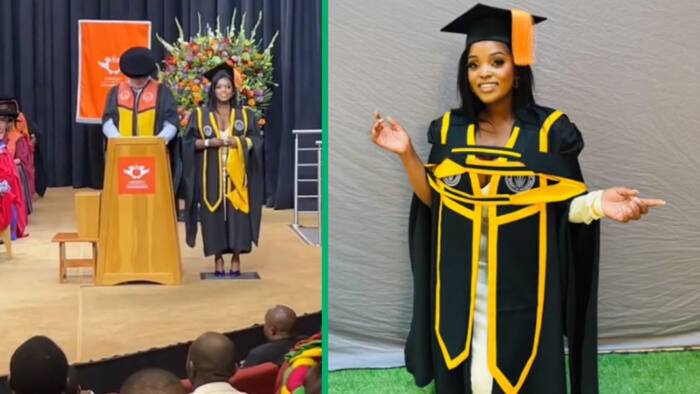 Focused South African woman triumphs with MSc in chemistry, TikTok video goes viral leaving Mzansi inspired