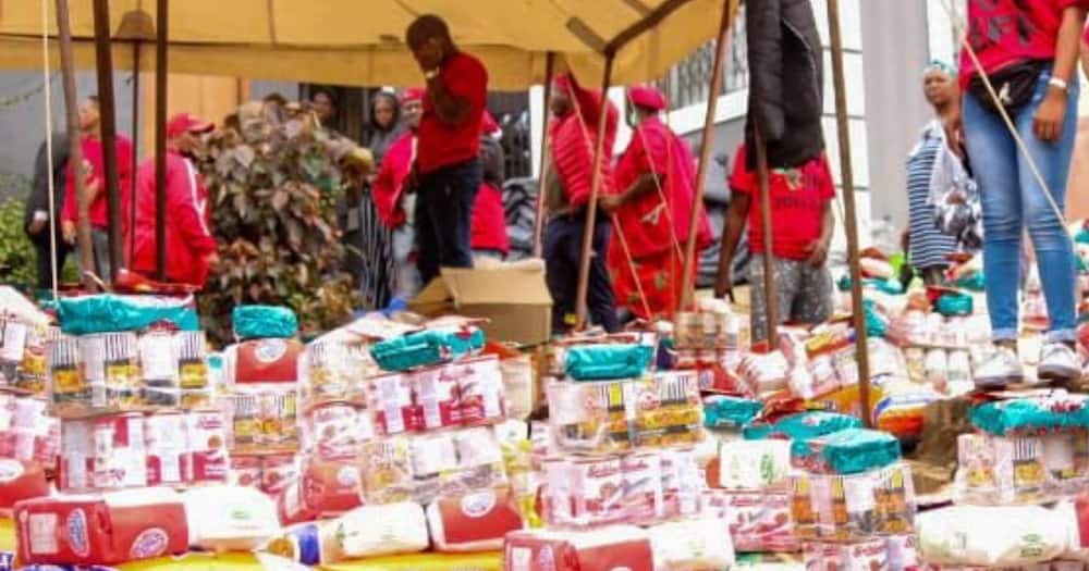 EFF donates blankets and food, KZN residents, floods, Durban, Flood aid