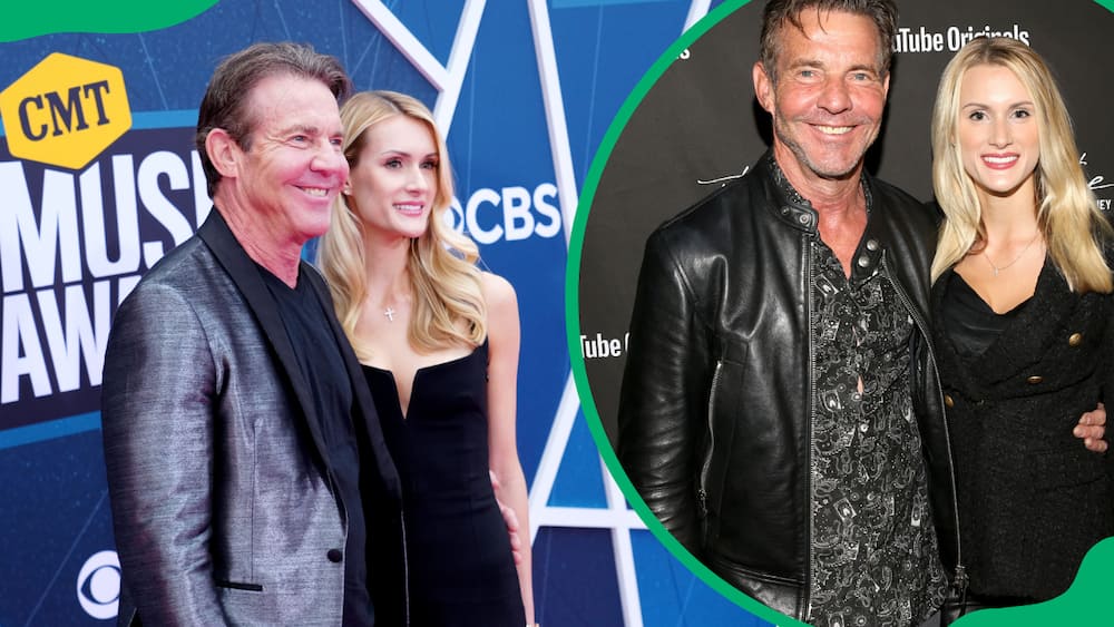 Dennis Quaid and his wife Laura Savoie Dennis Quaid and his wife Laura Savoie