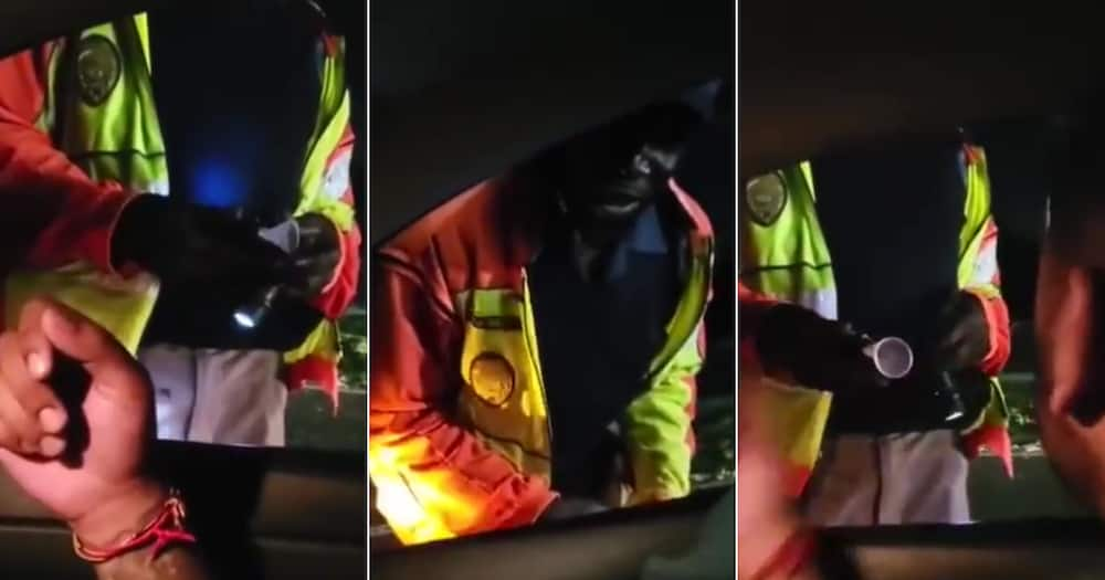 JMPD, Cop, Breathalyser, Video, Shocking, Used test