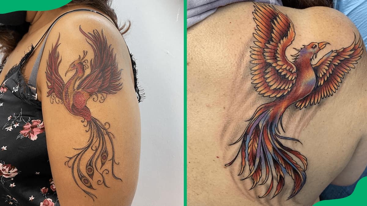 Tribal Phoenix Minimalist Intricate Tattoo Design