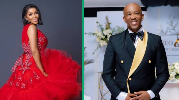 Nhlanhla Mafu rubbishes claims that her new lover is causing a rift between her and Theo Kgosinkwe