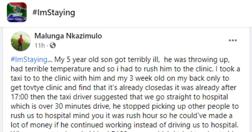 Taxi driver helps a kid