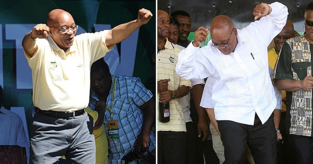 Former South Africa President Jacob Zuma dances