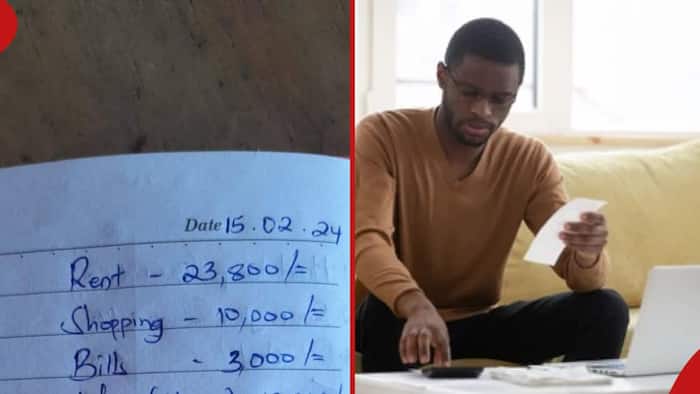 Kenyan man breaks down budget for R9.9K salary: "Dates R2.1K, mum R1.4K