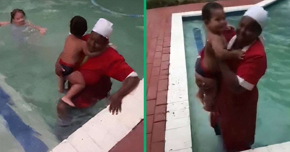 TikTok video of housekeeper saving boss's son from drowning