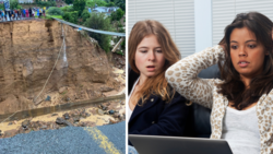 "The storm is bigger than us": Pic of washed away road disturbs peeps