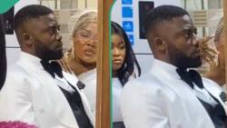 "I was gossiping with him": Man sits absentmindedly during his wedding as his wife talks alone