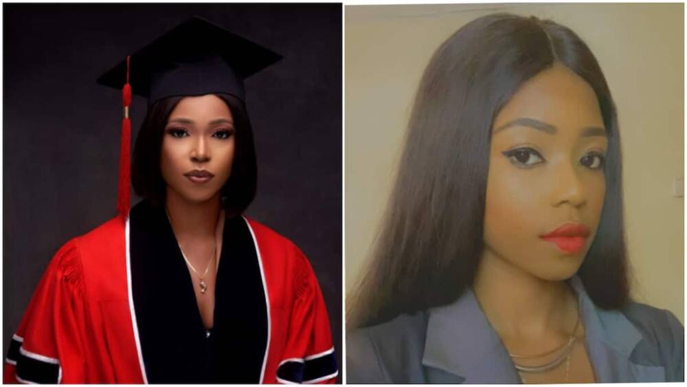 Nigerian lady who used to lie she is on vacation in South Africa comes back with PhD degree