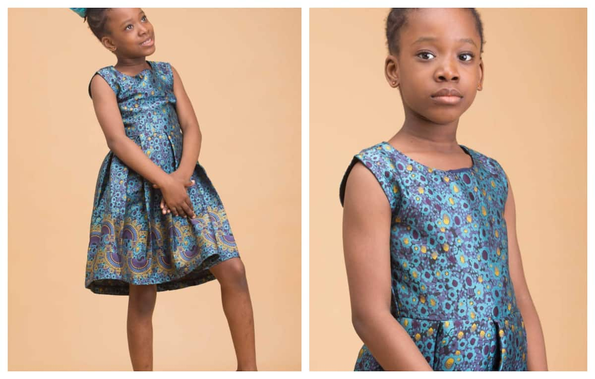 Little girl ankara on sale dresses