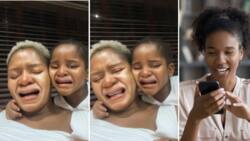 Mom and daughter leave SA laughing out loud after using a crying filter in adorable video: “Nikhalelani?”
