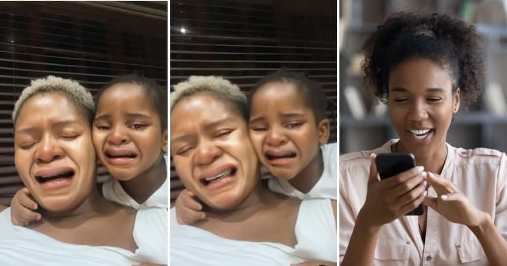 Mom, Daughter, SA, Crying Filter, Video