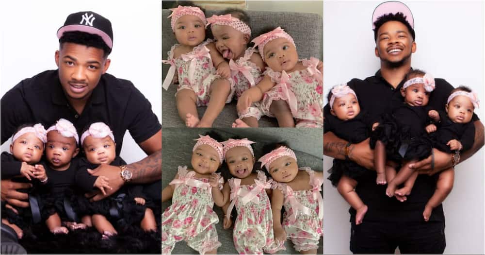 Couple drops beautiful photos of triplets to celebrate babies turning 6 months old, many react
