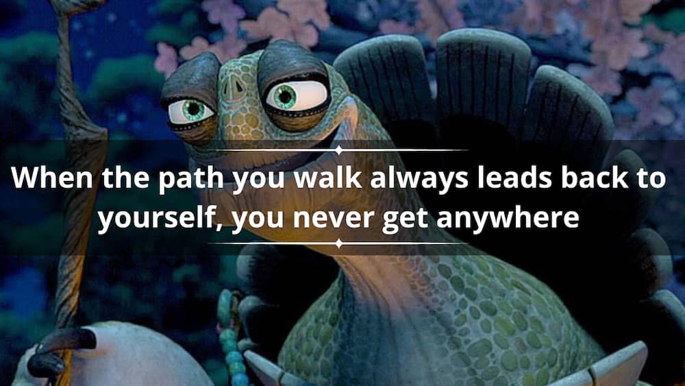 Master Oogway's quote on destiny