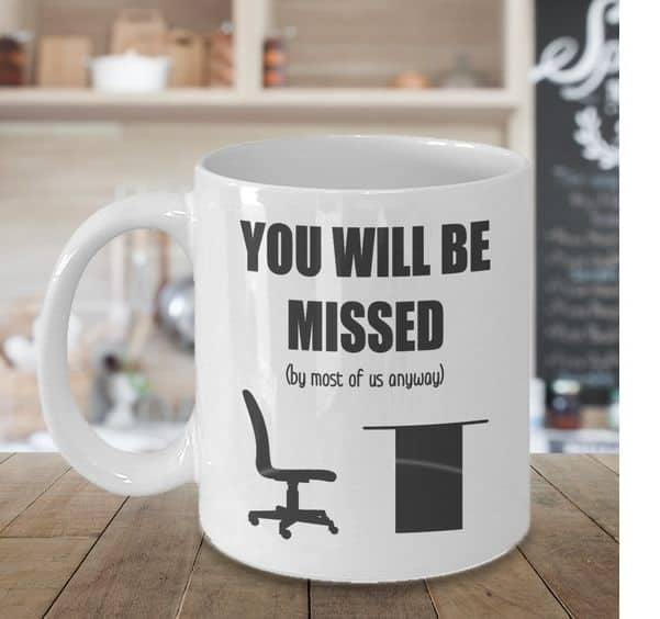 Funny mugs for coworker,You're Dead to Us Now,Colleague Farewell