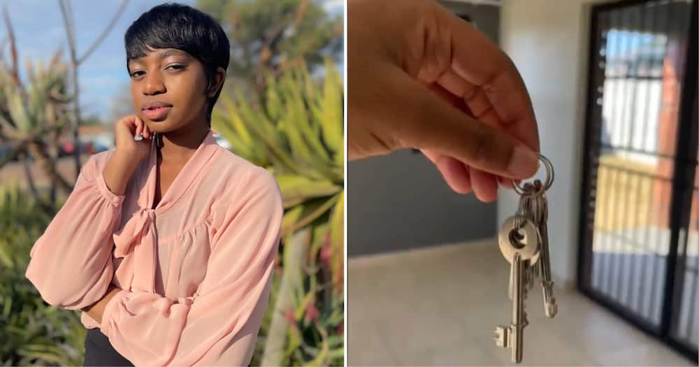 A high-achieving woman from Johannesburg is very proud about buying her first home at the young age of 28, on her birthday