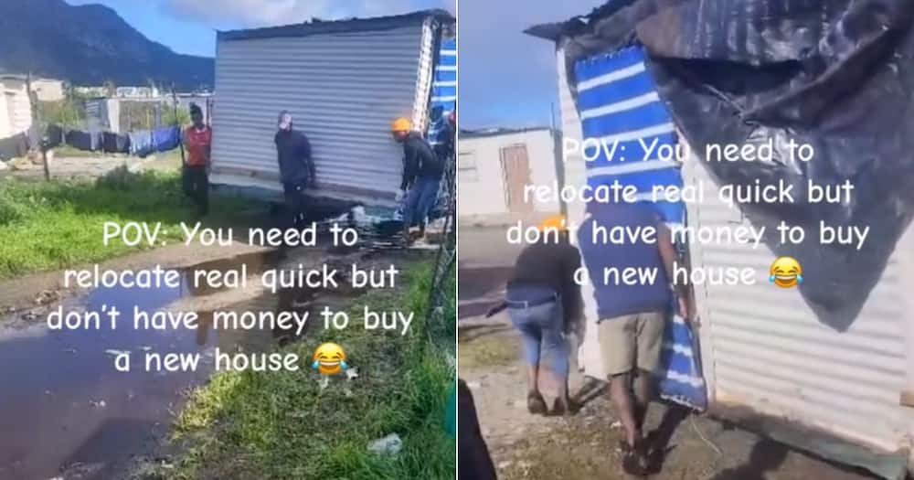 TikTok video of shack being moved after Cape Town floods