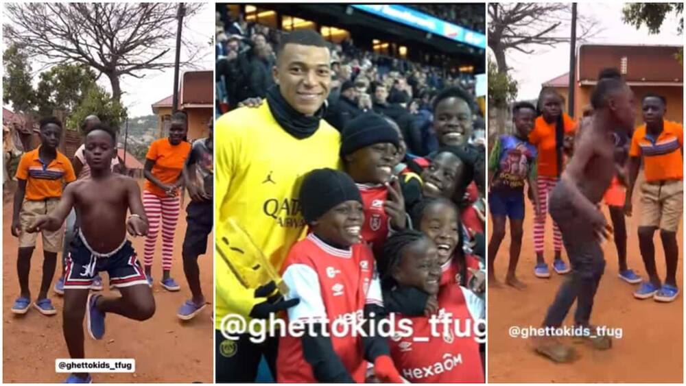 Ghetto kids in France meeting Kylian Mbappe could not hide their joy