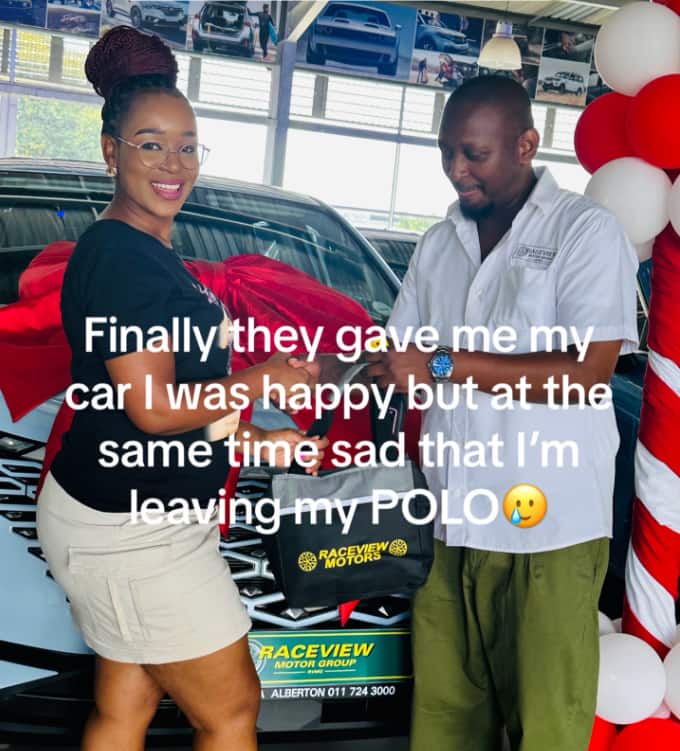 A woman took to TikTok and shared how she upgraded from a Polo to Omoda.