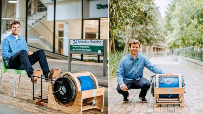 UCT Master's student develops innovative pedal powered washing machine, plans to donate to disadvantaged communities