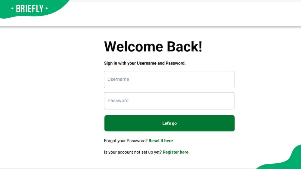 Coinvest NSFAS login page