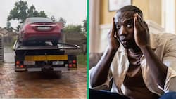 Man loses beloved Mercedes-Benz to repossession in touching TikTok video, SA shows him support